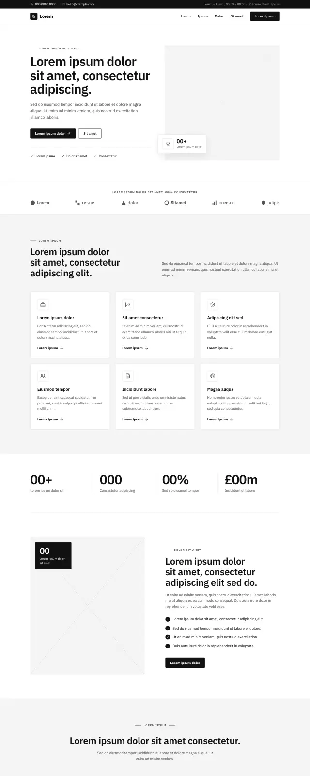 Corporate website template (Professional services)
