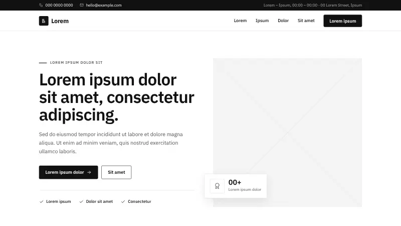 Corporate website template (Professional services)